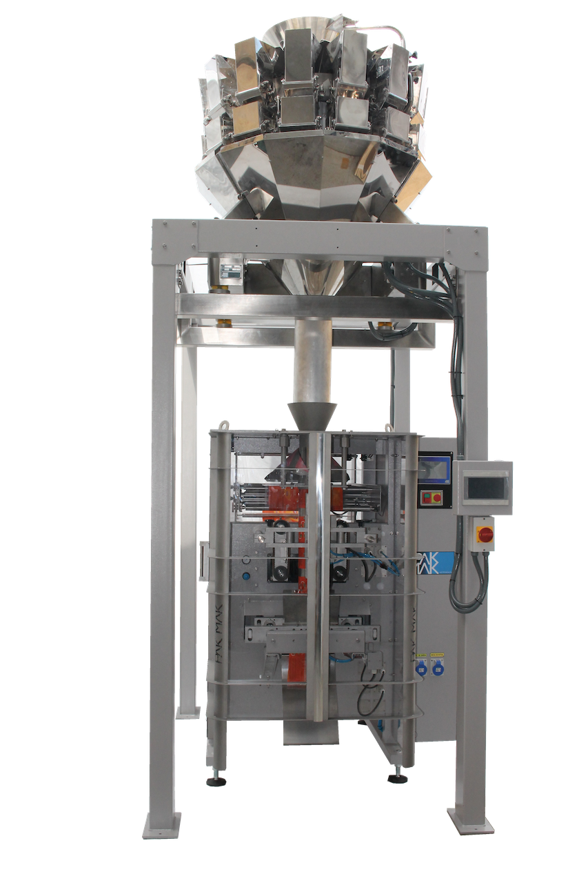 Embaladora vertical com balança multi-cabeças