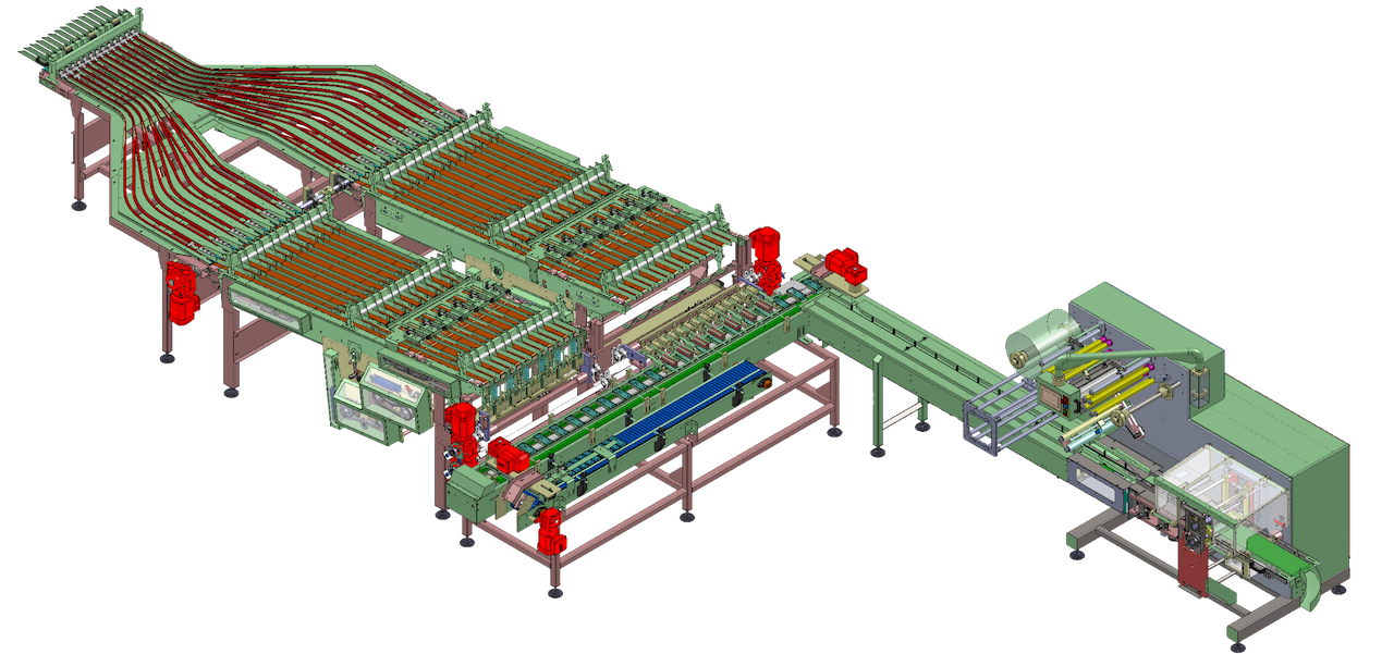 Bandejas em embalagem flowpack